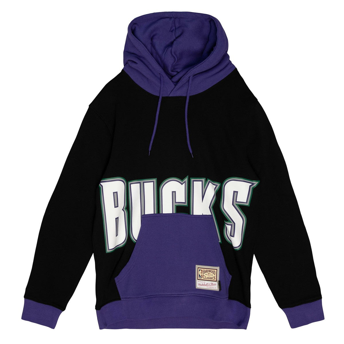 Milwaukee Bucks Hardwood Classics Big Face 5.0 Pullover Hoodie - Black online