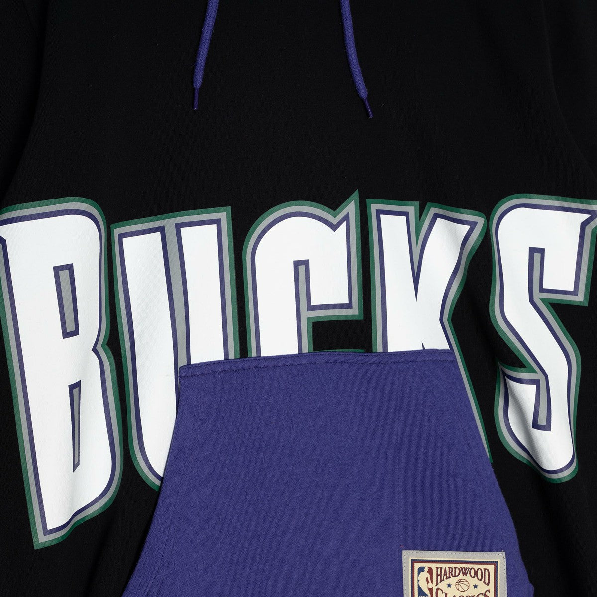 Milwaukee Bucks Hardwood Classics Big Face 5.0 Pullover Hoodie - Black online