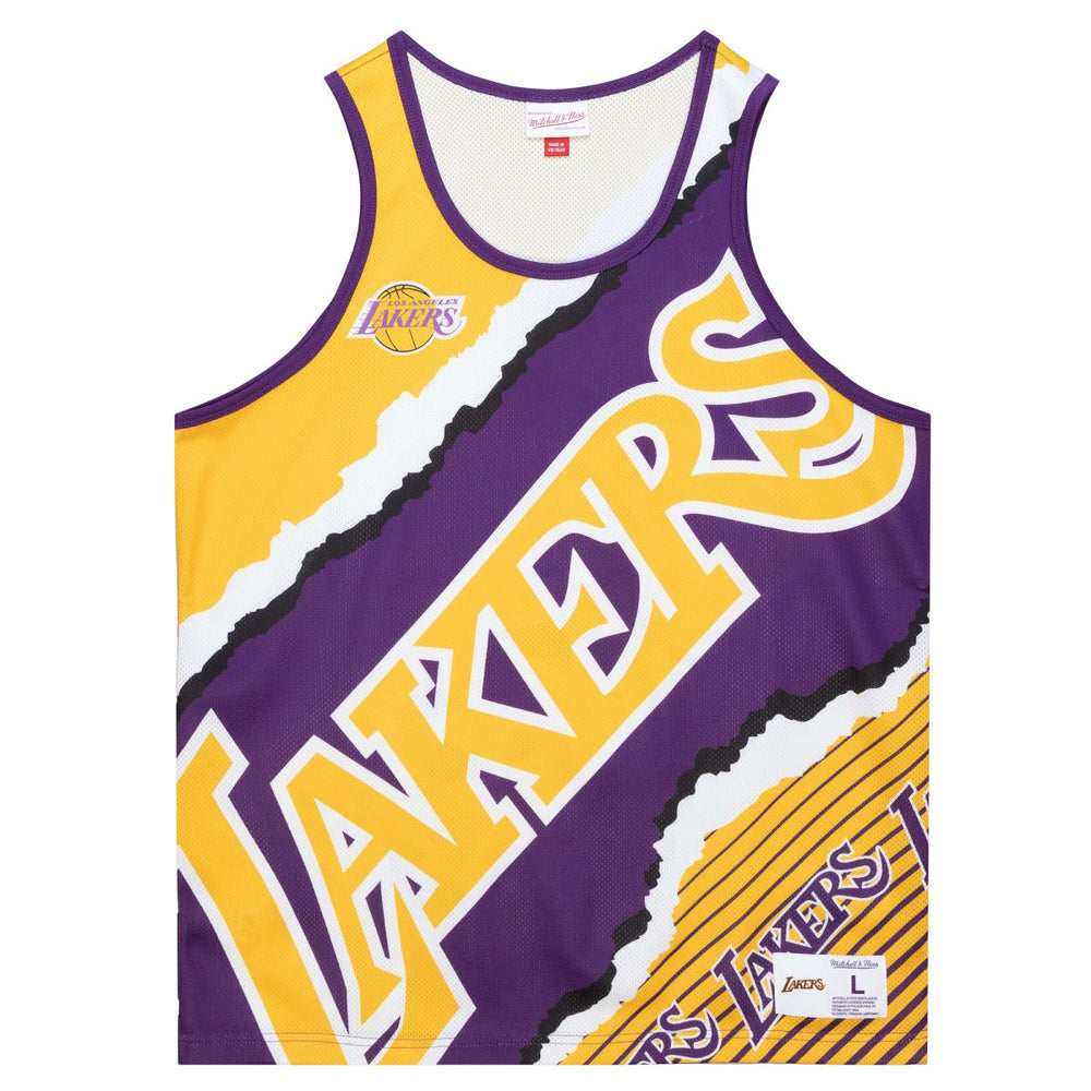 Los Angeles Lakers Jumbotron 2.0 Sublimated Tank Top - Gold shop