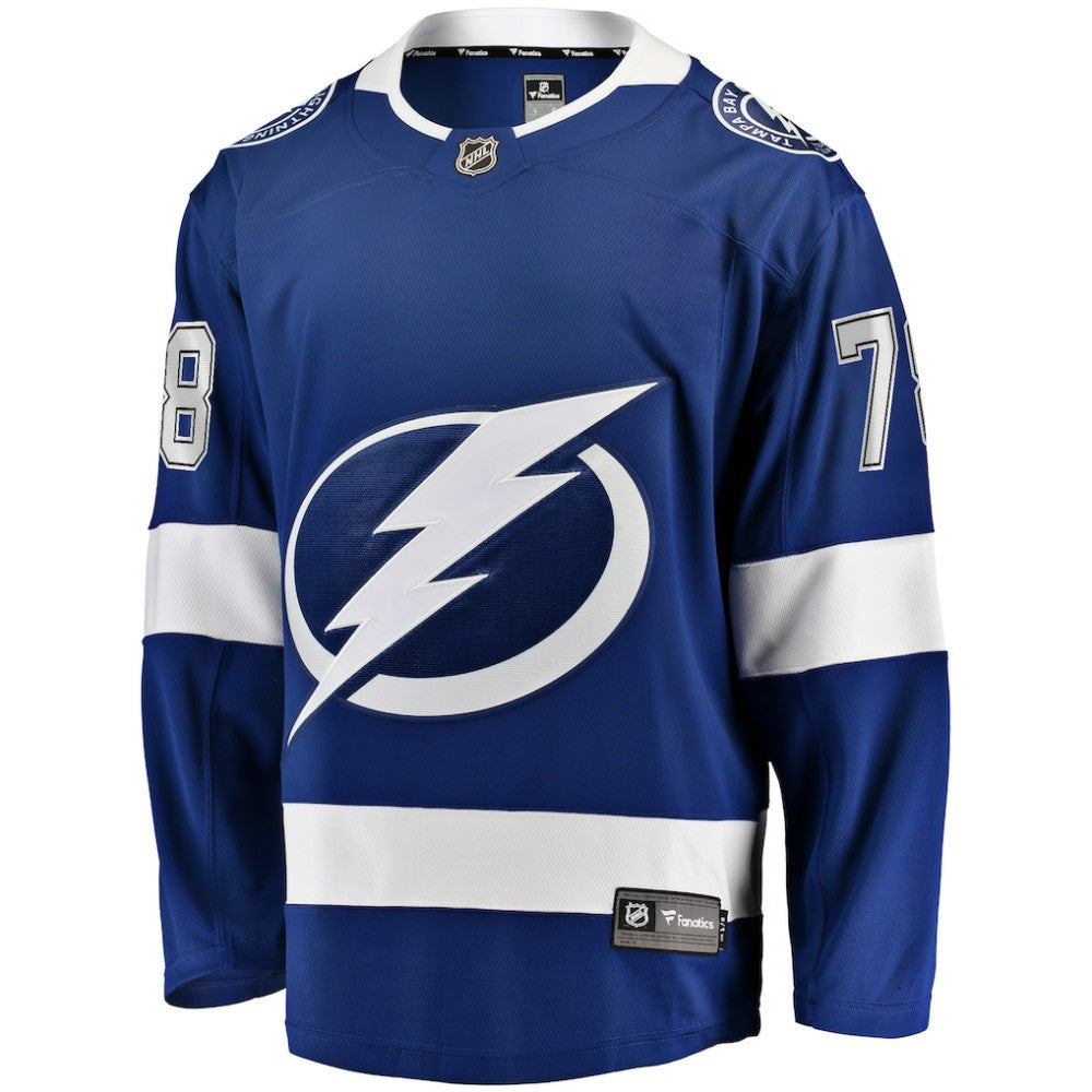 Emil Lilleberg Tampa Bay Lightning Fanatics Home Premier Breakaway Player Jersey - Blue Jerseys