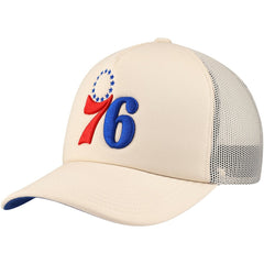 Philadelphia 76ers Trucker Adjustable Hat - Cream for sale