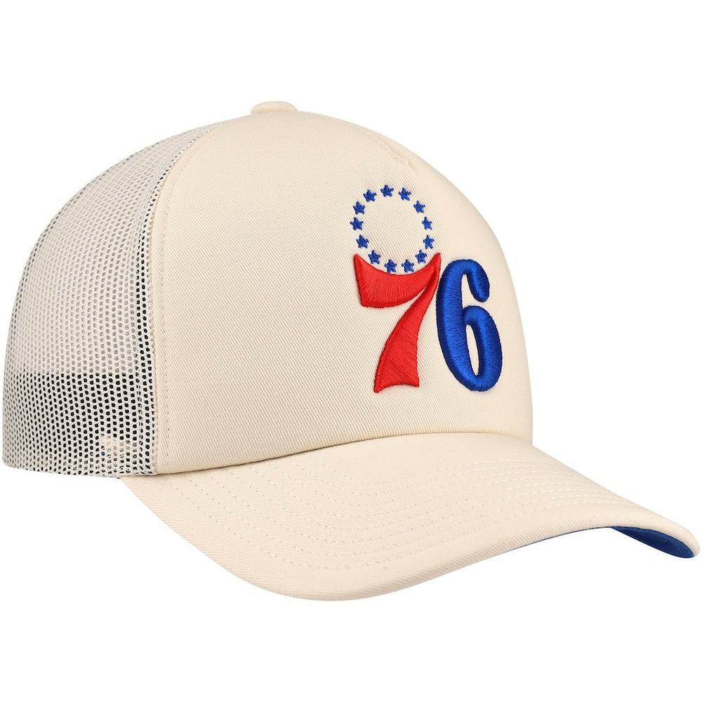 Philadelphia 76ers Trucker Adjustable Hat - Cream for sale