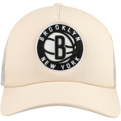 Brooklyn Nets Trucker Adjustable Hat - Cream cheap