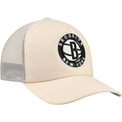 Brooklyn Nets Trucker Adjustable Hat - Cream cheap