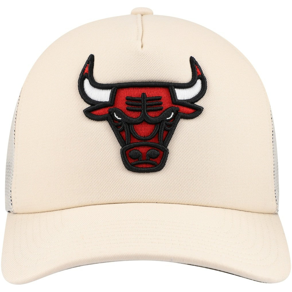 Chicago Bulls Trucker Adjustable Hat - Cream cheap