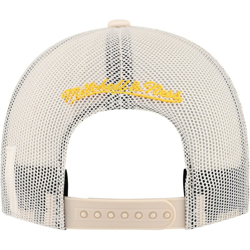 Pittsburgh Penguins Mitchell & Ness Foam Front Trucker Adjustable Hat - Cream Hats