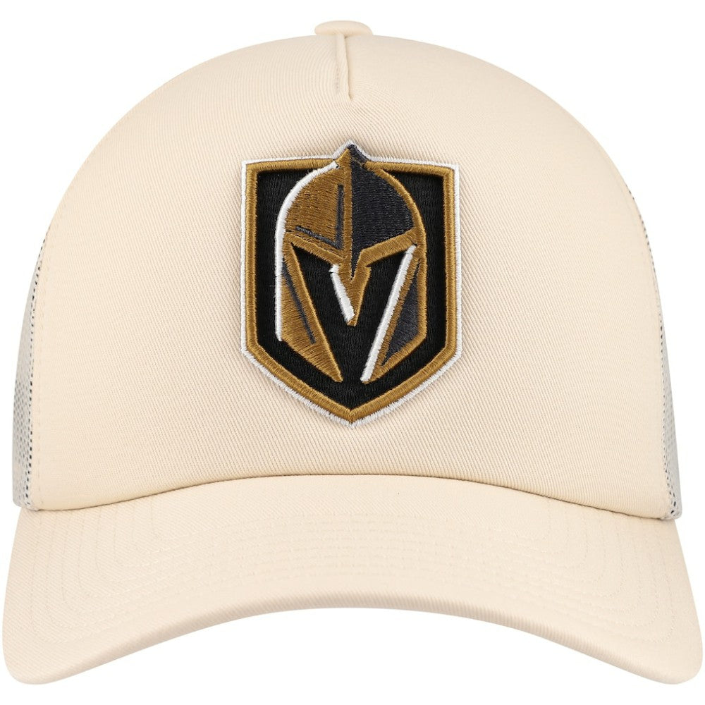 Vegas Golden Knights Mitchell & Ness Foam Front Trucker Adjustable Hat - Cream Hats