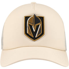 Vegas Golden Knights Mitchell & Ness Foam Front Trucker Adjustable Hat - Cream Hats