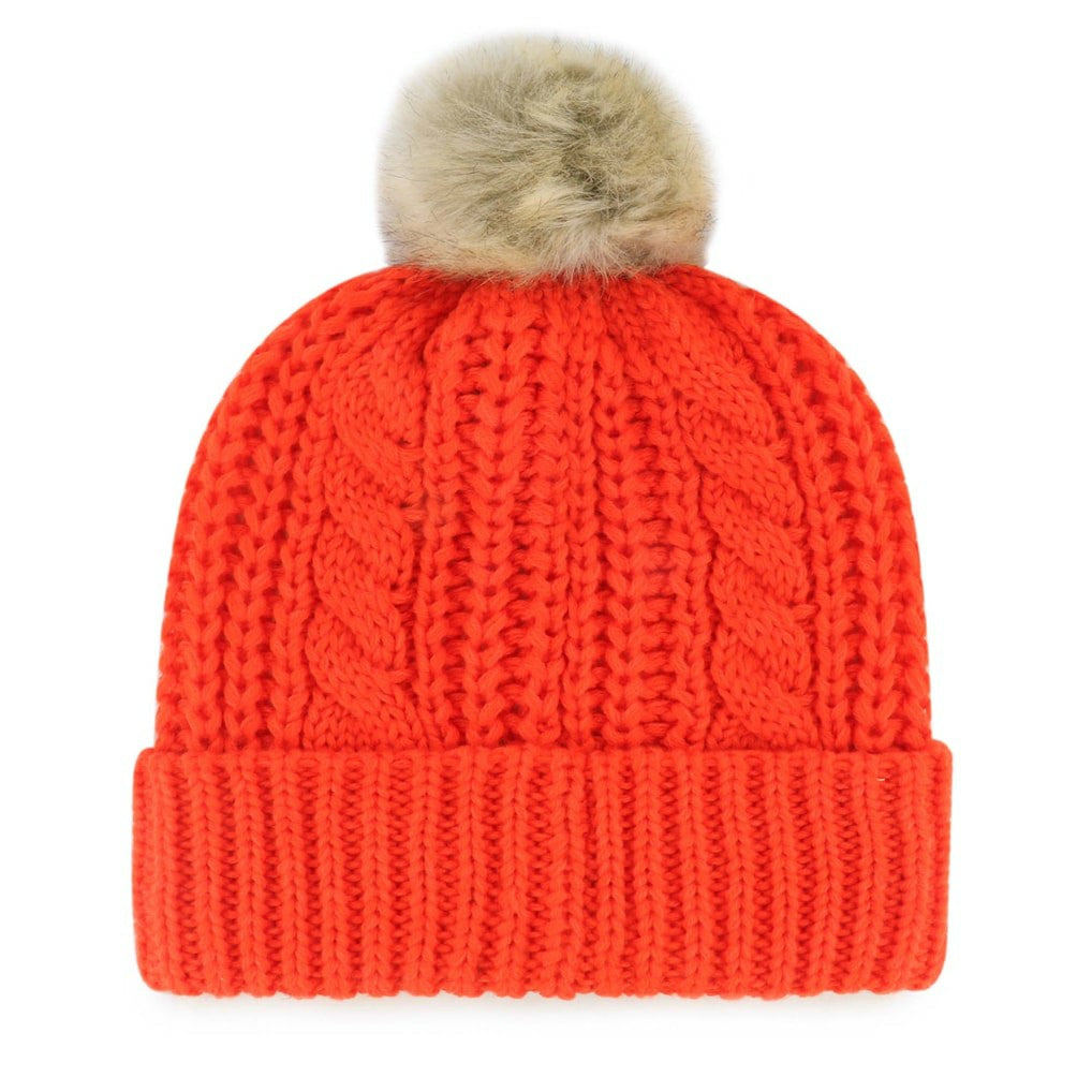 Cleveland Browns '47 Women's Meeko Cuffed Knit Hat with Pom - Orange discount