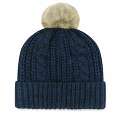 Houston Texans '47 Women's Meeko Cuffed Knit Hat with Pom - Navy cheap