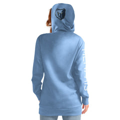 Memphis Grizzlies G-III 4Her by Carl Banks Women's Base Coach Pullover Hoodie - Light Blue on sale