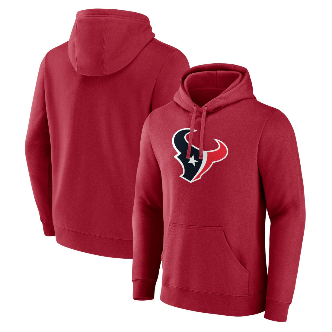 Houston Texans Primary Logo Pullover Hoodie - Red discount