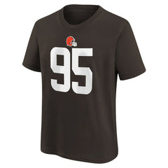 Myles Garrett Cleveland Browns Youth Player Name & Number T-Shirt - Brown sale
