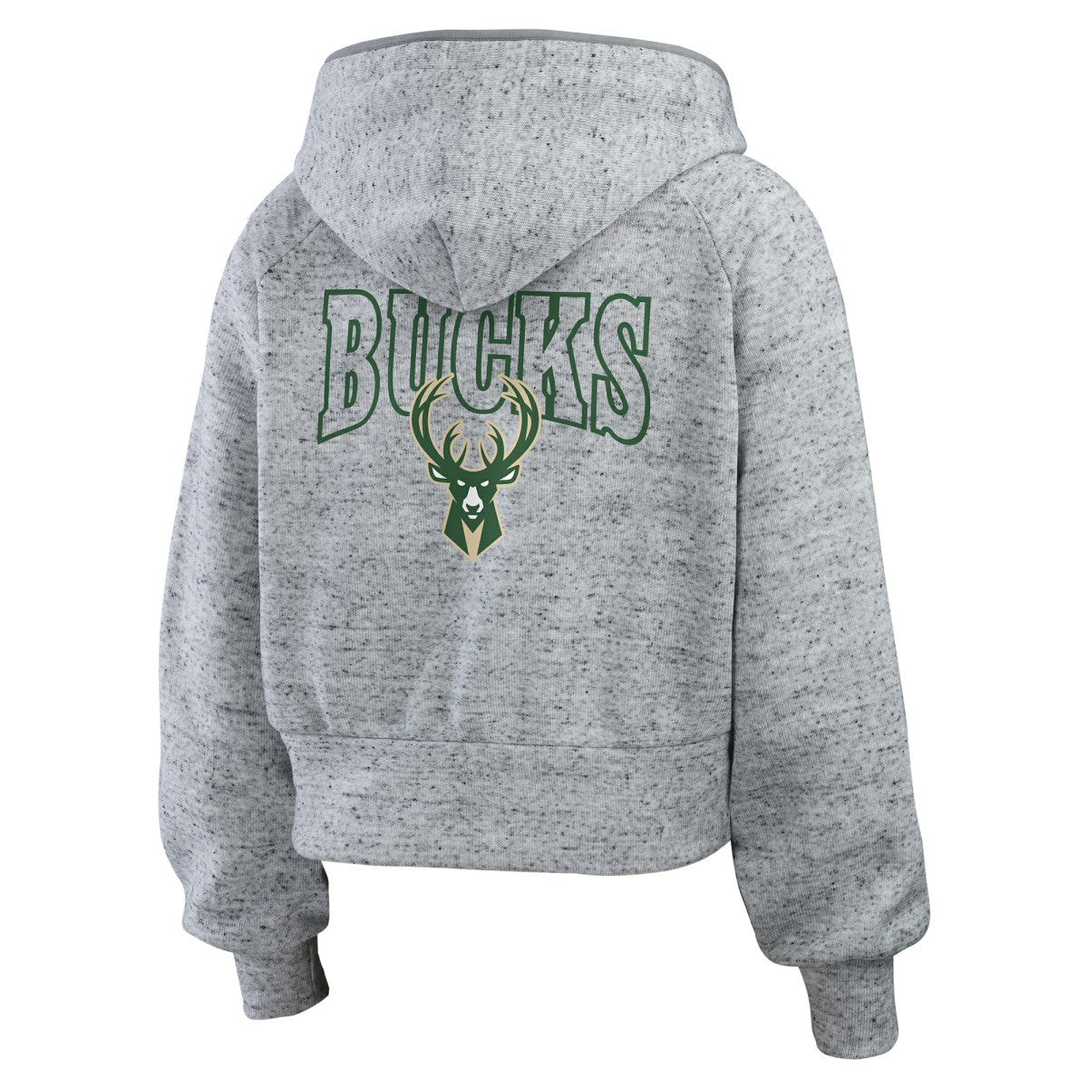 Milwaukee Bucks WEAR by Erin Andrews Women's Speckled Radiator Full-Zip Hoodie - Heather Gray online