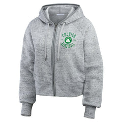 Boston Celtics WEAR by Erin Andrews Women's Speckled Radiator Full-Zip Hoodie - Heather Gray online