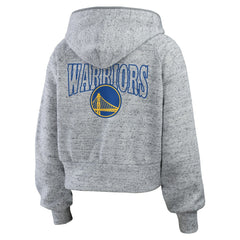 Golden State Warriors WEAR by Erin Andrews Women's Speckled Radiator Full-Zip Hoodie sale - Heather Gray shop