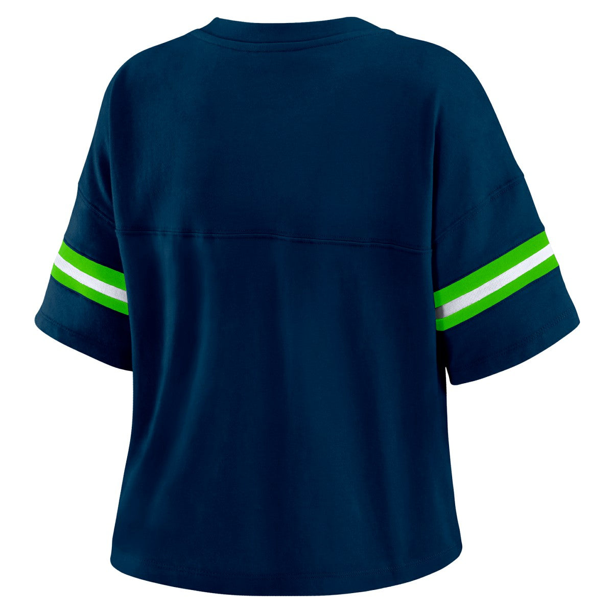 Minnesota Timberwolves WEAR by Erin Andrews Women's Plus Size Color Block Boxy V-Neck T-Shirt - Navy cheap