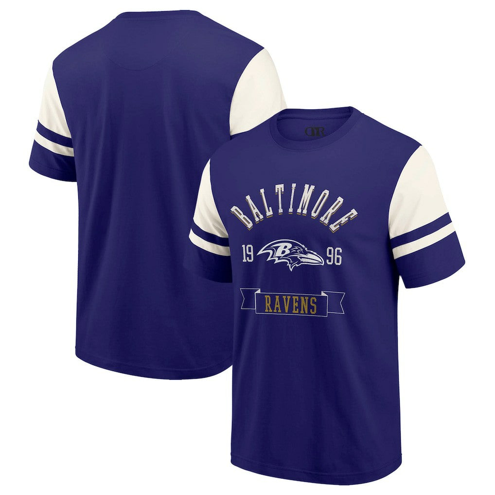 Baltimore Ravens Darius Rucker Collection Football T-Shirt - Purple outlet