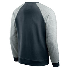 Houston Texans Darius Rucker Collection Colorblock Pullover Sweatshirt - Navy/Heather Gray outlet