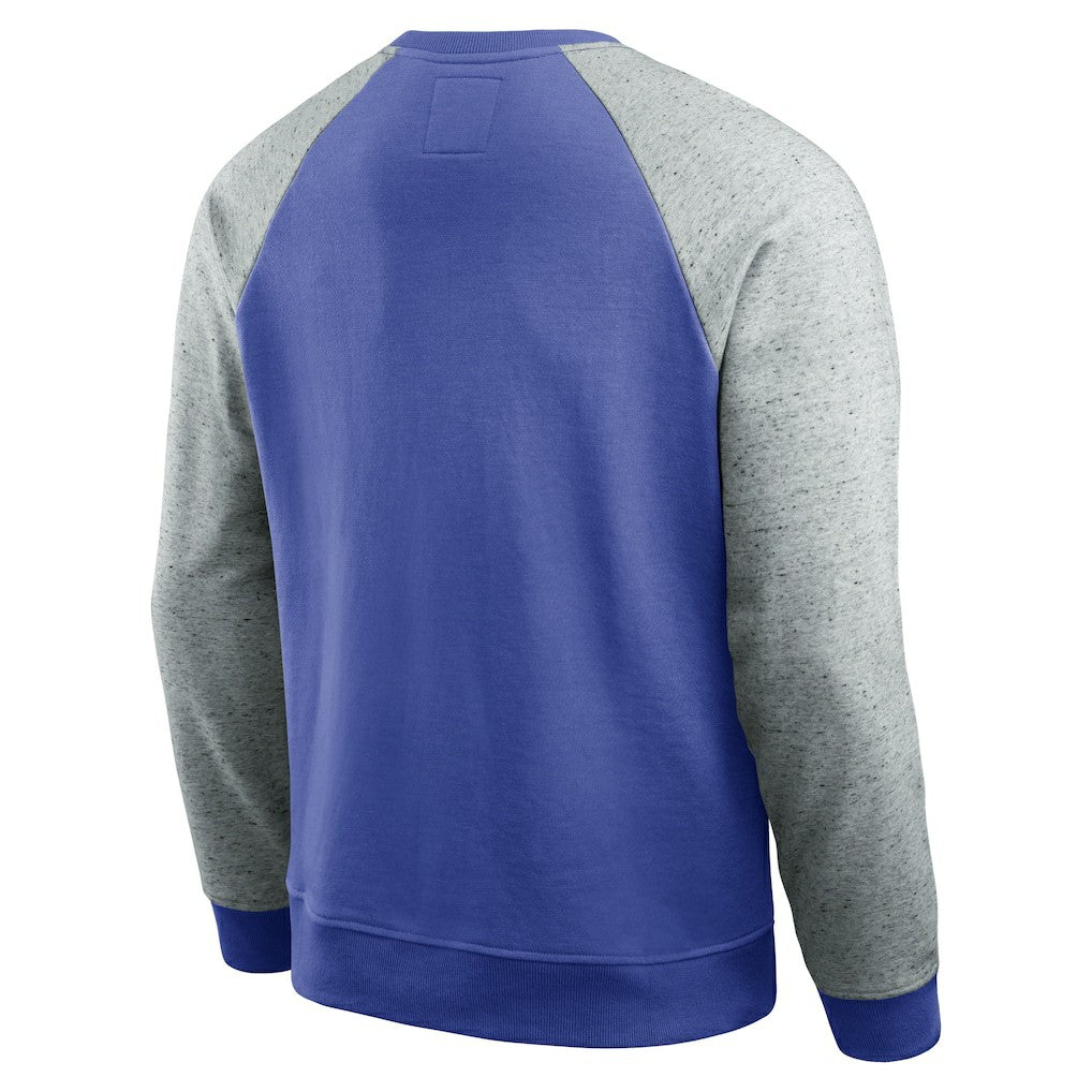 Los Angeles Rams Darius Rucker Collection Colorblock Pullover Sweatshirt - Royal/Heather Gray cheap
