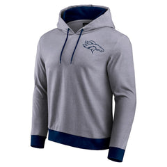 Denver Broncos Darius Rucker Collection Tonal Knit Pullover Hoodie - Navy on sale