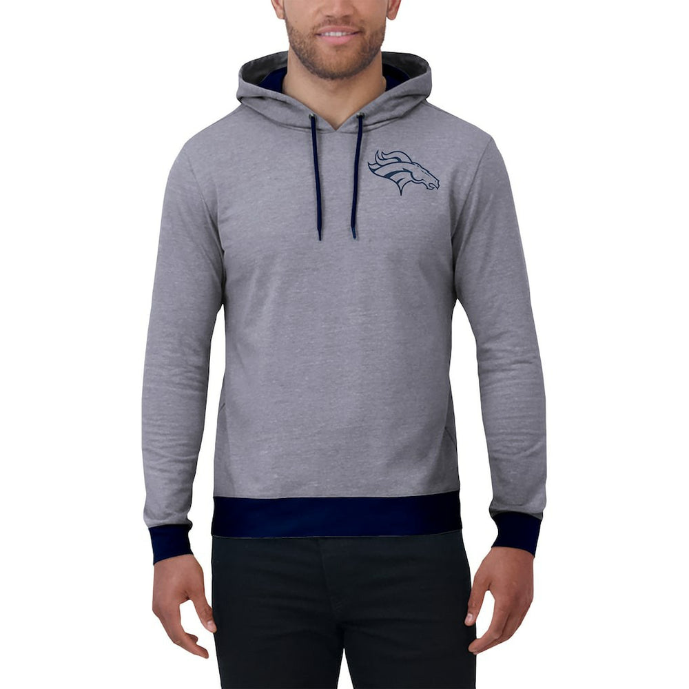 Denver Broncos Darius Rucker Collection Tonal Knit Pullover Hoodie - Navy on sale