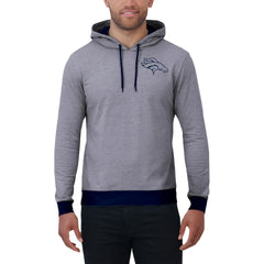 Denver Broncos Darius Rucker Collection Tonal Knit Pullover Hoodie - Navy on sale