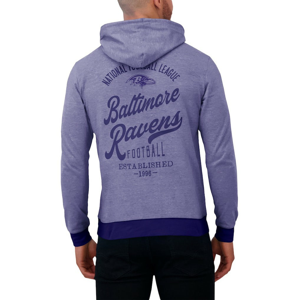 Baltimore Ravens Darius Rucker Collection Tonal Knit Pullover Hoodie - Purple sale