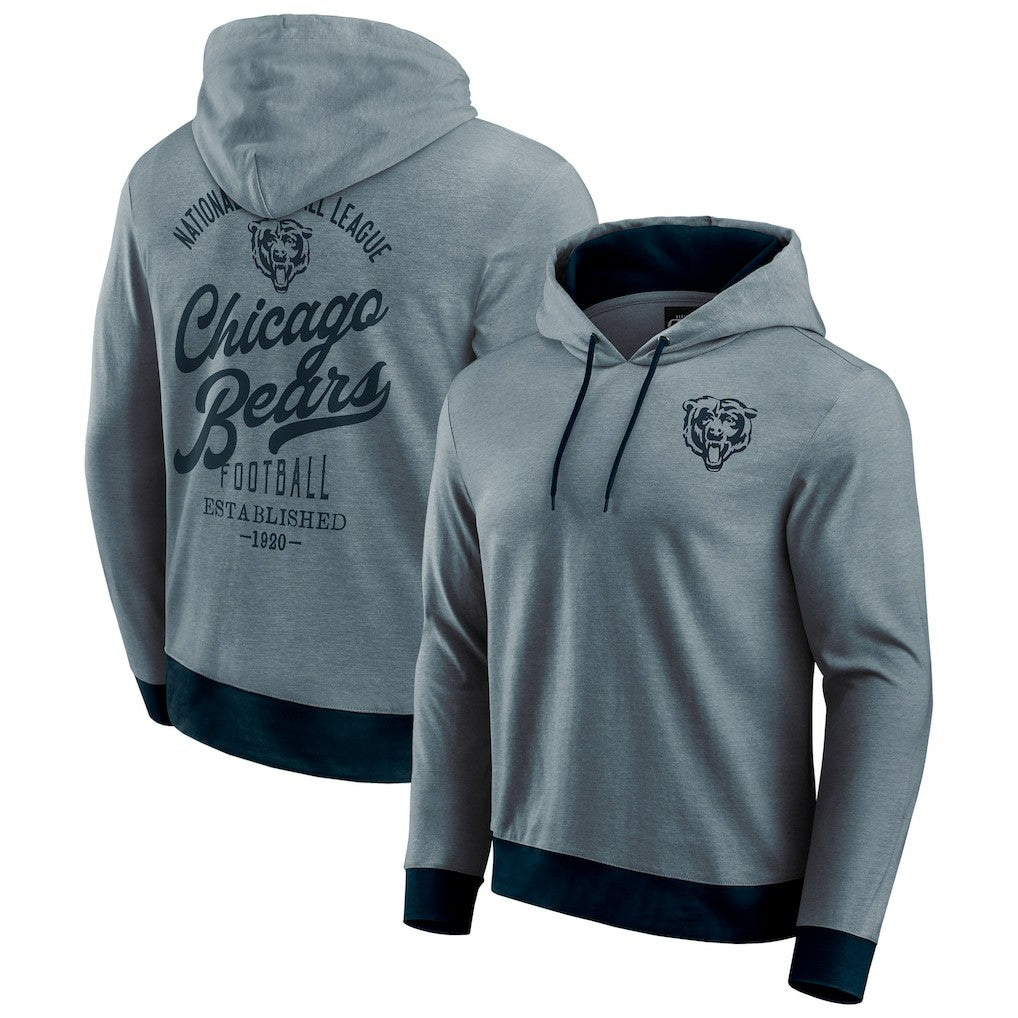 Chicago Bears Darius Rucker Collection Tonal Knit Pullover Hoodie - Navy sale
