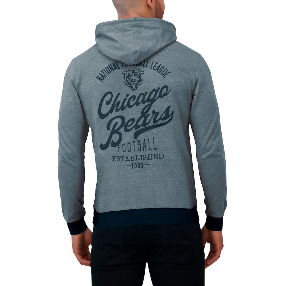 Chicago Bears Darius Rucker Collection Tonal Knit Pullover Hoodie - Navy sale