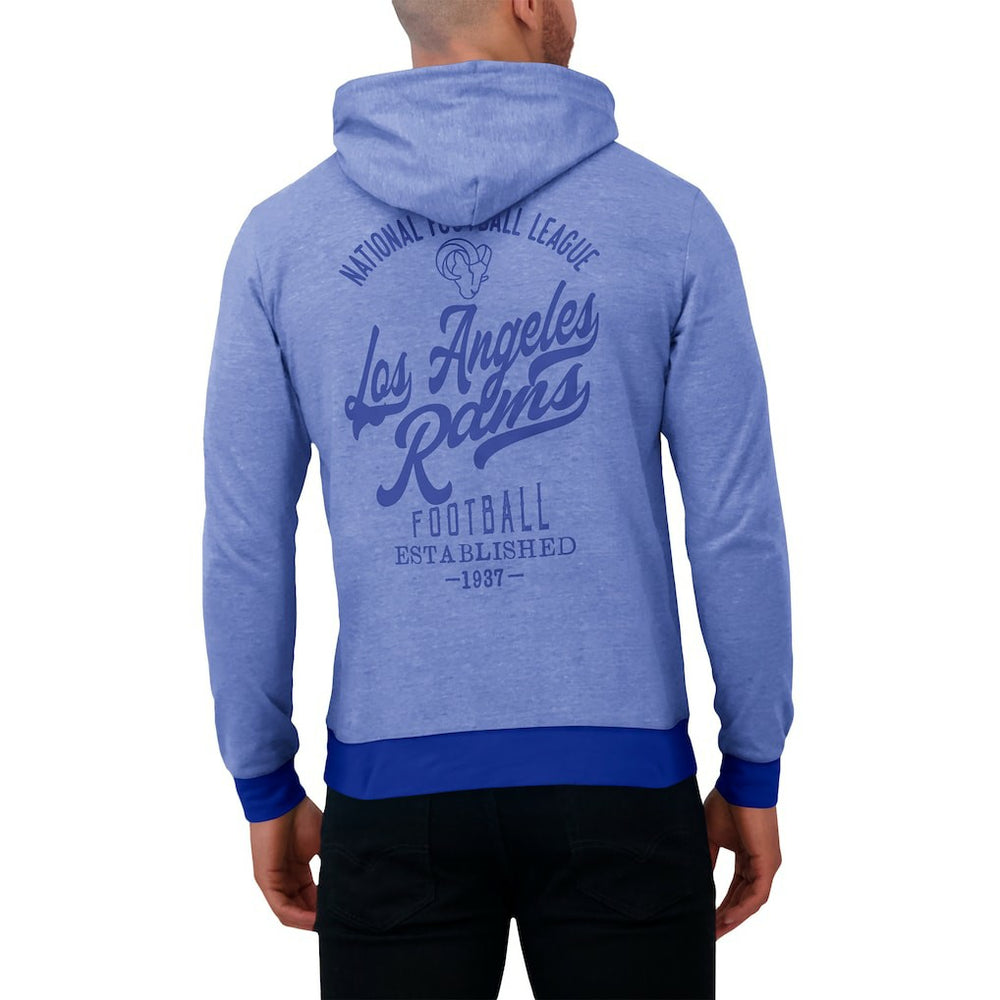 Los Angeles Rams Darius Rucker Collection Tonal Knit Pullover Hoodie - Royal for sale