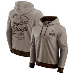 Cleveland Browns Darius Rucker Collection Tonal Knit Pullover Hoodie - Brown outlet