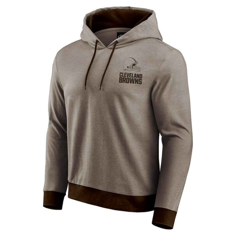 Cleveland Browns Darius Rucker Collection Tonal Knit Pullover Hoodie - Brown outlet