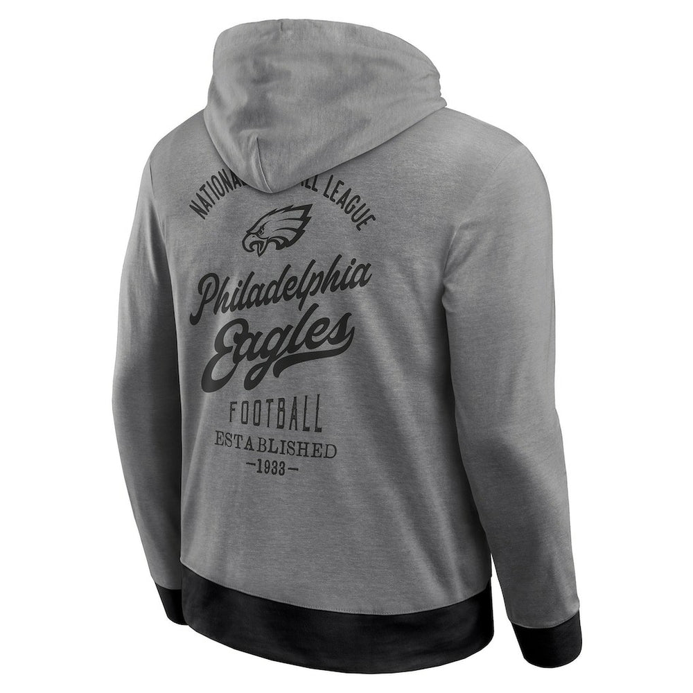 Philadelphia Eagles Darius Rucker Collection Tonal Knit Pullover Hoodie - Gray on sale