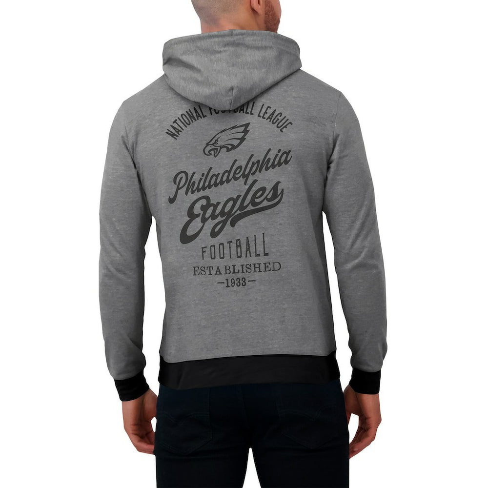 Philadelphia Eagles Darius Rucker Collection Tonal Knit Pullover Hoodie - Gray on sale