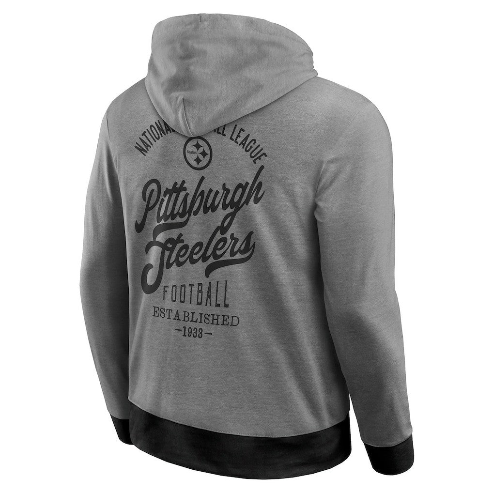 Pittsburgh Steelers Darius Rucker Collection Tonal Knit Pullover Hoodie - Black cheap