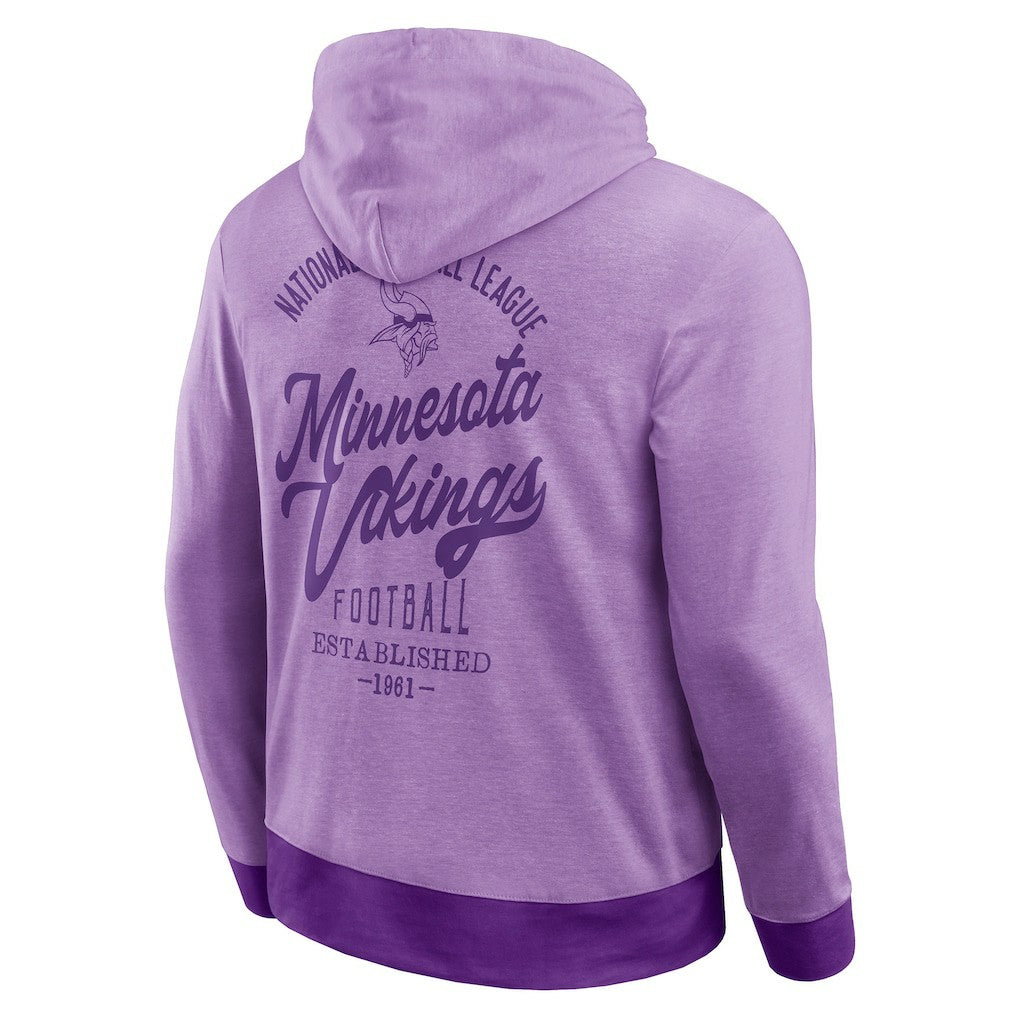 Minnesota Vikings Darius Rucker Collection Tonal Knit Pullover Hoodie - Purple on sale