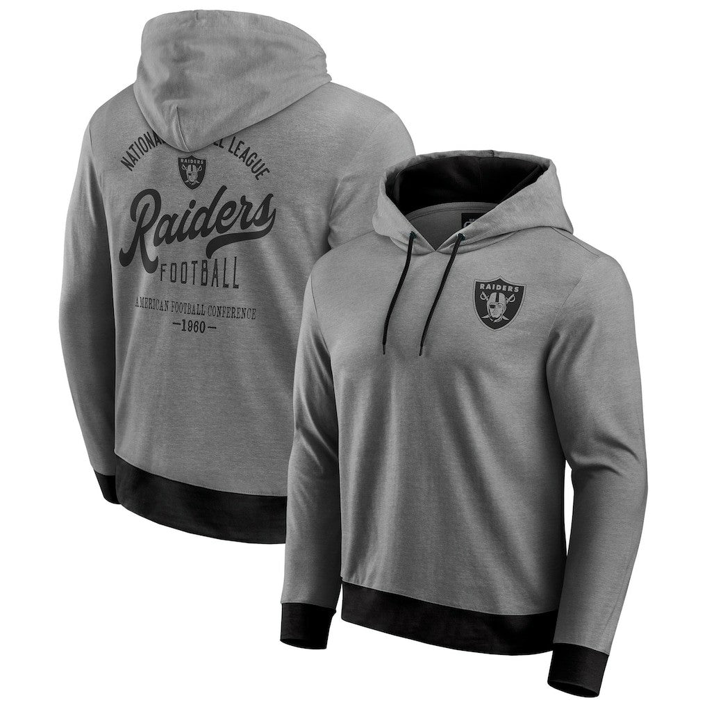 Las Vegas Raiders Darius Rucker Collection Tonal Knit Pullover Hoodie - Black on sale