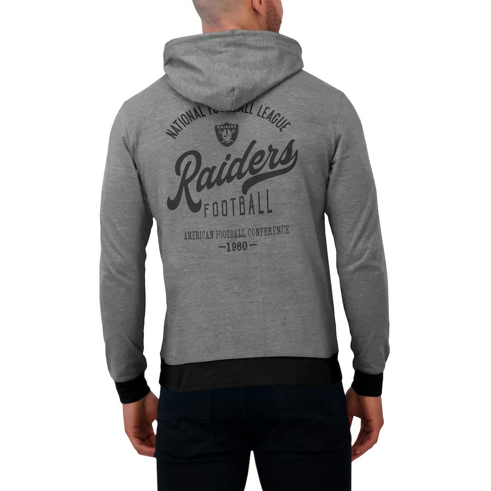 Las Vegas Raiders Darius Rucker Collection Tonal Knit Pullover Hoodie - Black on sale