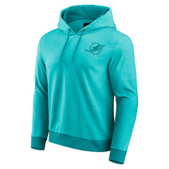 Miami Dolphins Darius Rucker Collection Tonal Knit Pullover Hoodie - Aqua for sale