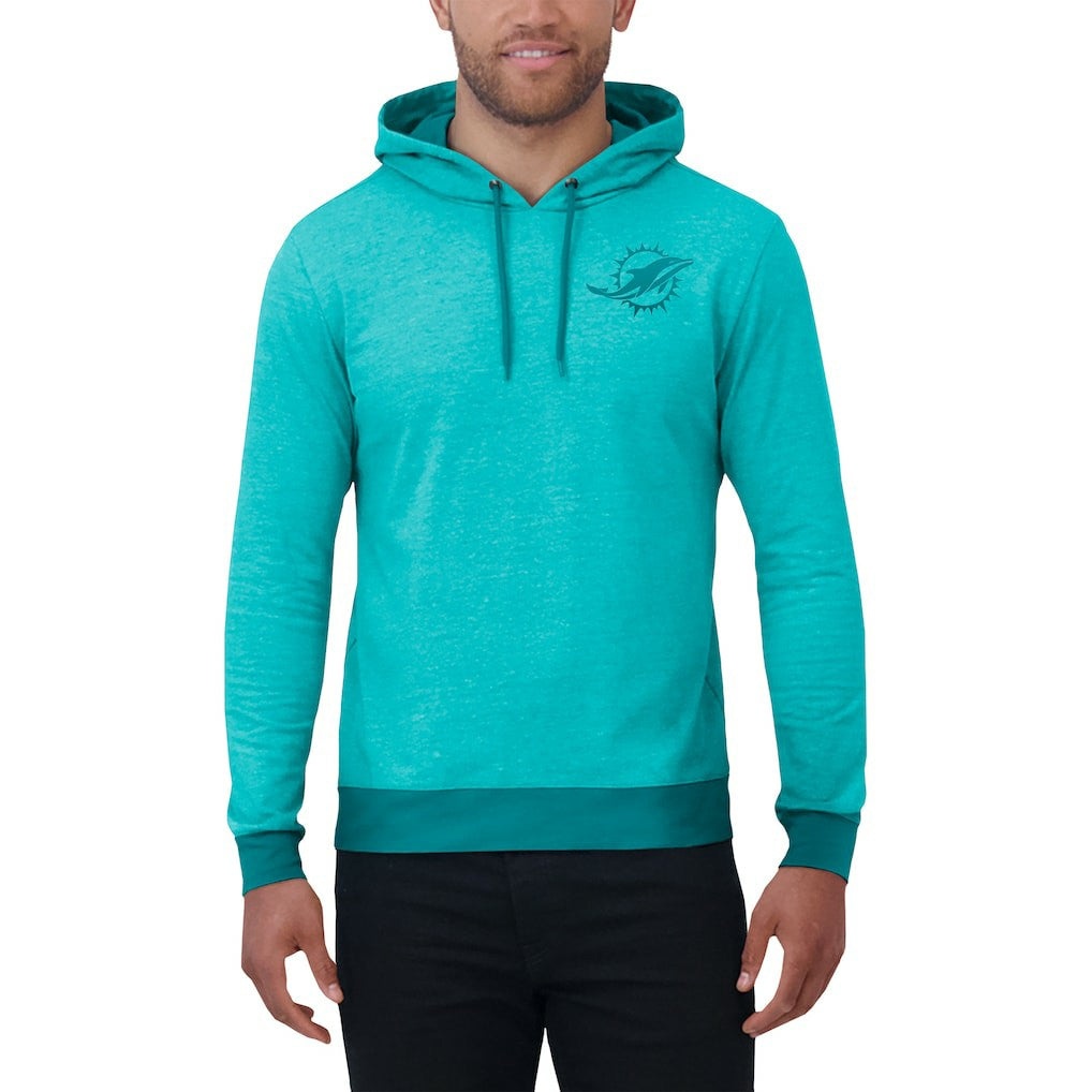 Miami Dolphins Darius Rucker Collection Tonal Knit Pullover Hoodie - Aqua for sale