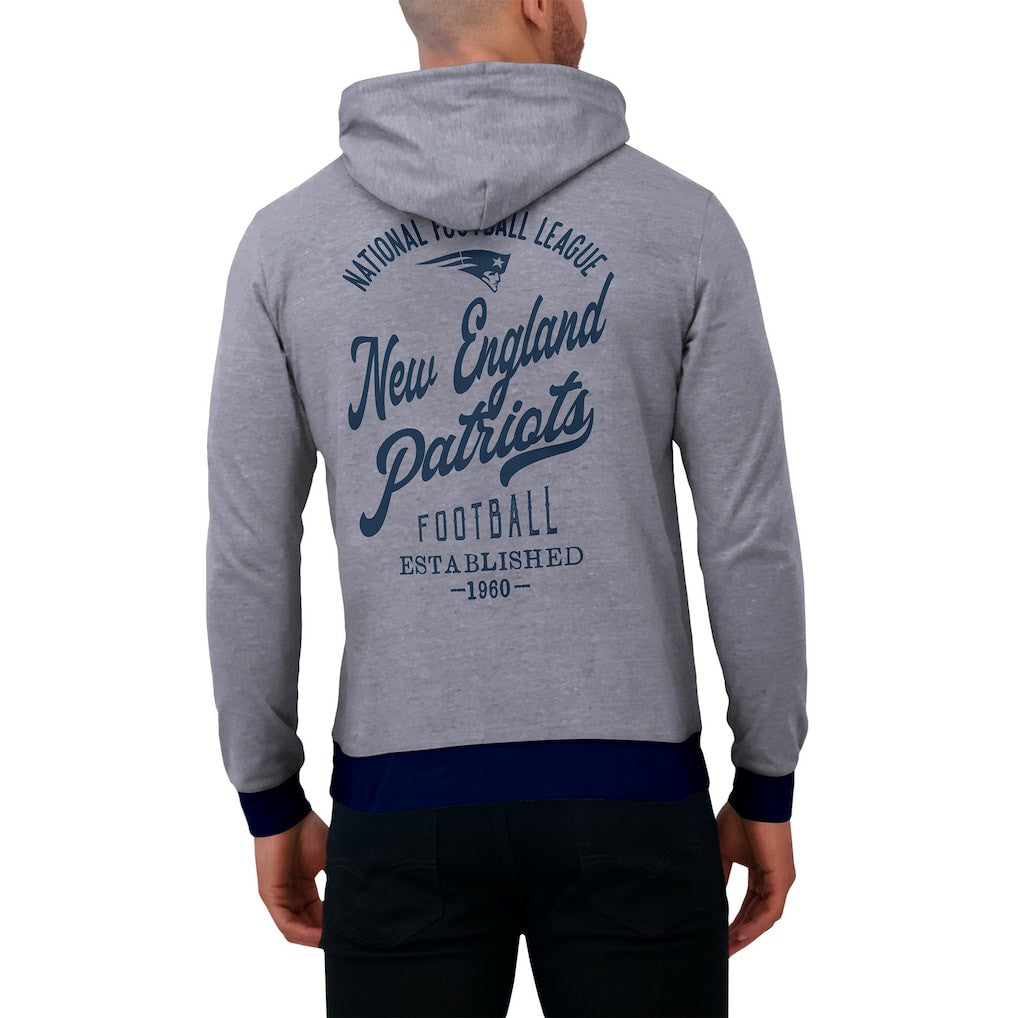 New England Patriots Darius Rucker Collection Tonal Knit Pullover Hoodie - Navy sale