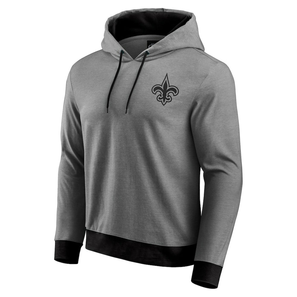 New Orleans Saints Darius Rucker Collection Tonal Knit Pullover Hoodie - Black on sale