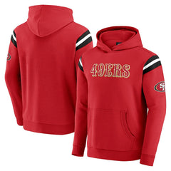 San Francisco 49ers Darius Rucker Collection Football Washed Pullover Hoodie - Scarlet outlet