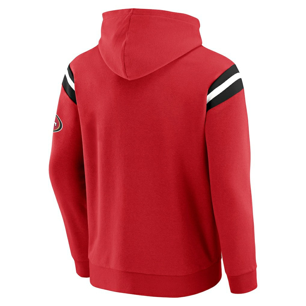 San Francisco 49ers Darius Rucker Collection Football Washed Pullover Hoodie - Scarlet outlet