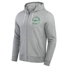 New York Jets Darius Rucker Collection Vintage Stripe Full-Zip Hoodie - Heather Gray cheap
