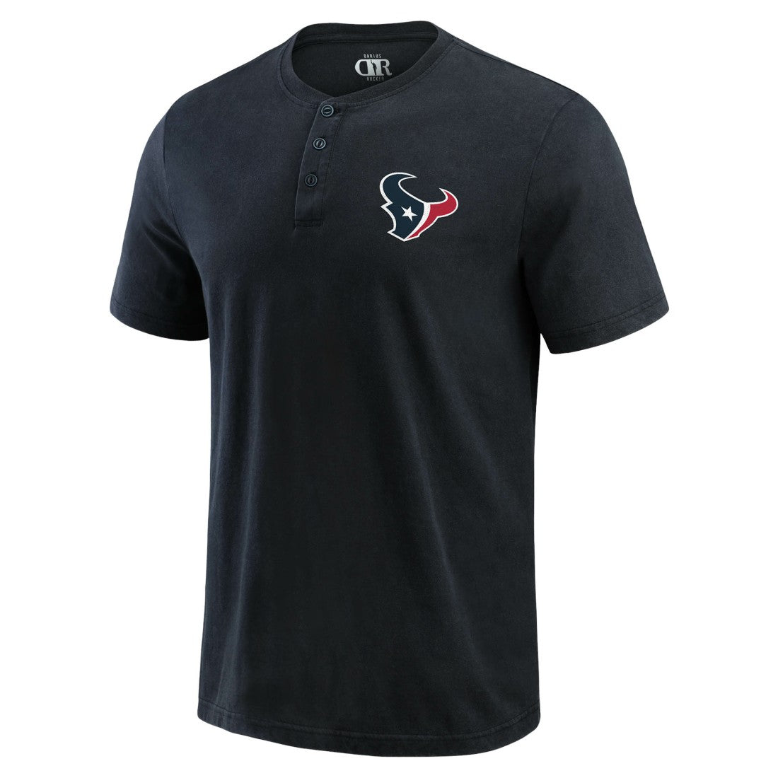 Houston Texans Darius Rucker Collection Washed Henley T-Shirt - Black cheap