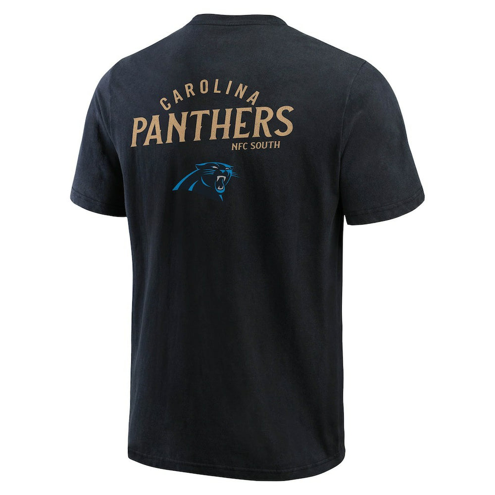 Carolina Panthers Darius Rucker Collection Washed Henley T-Shirt - Black discount