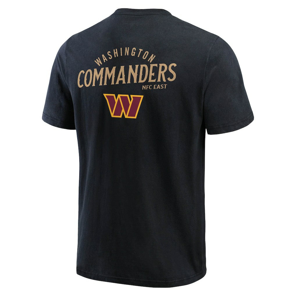 Washington Commanders Darius Rucker Collection Washed Henley T-Shirt - Black for sale