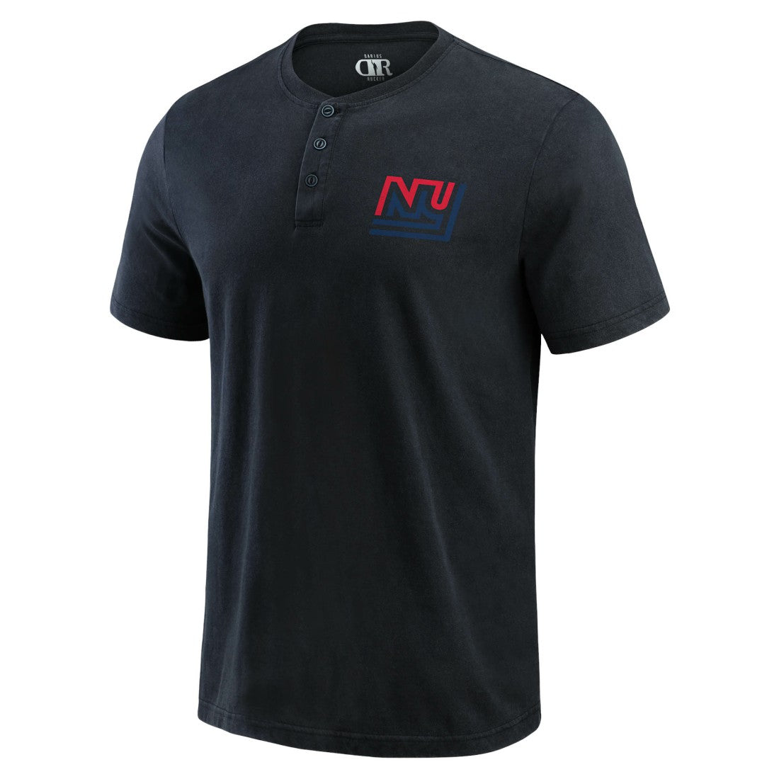 New York Giants Darius Rucker Collection Washed Henley T-Shirt - Black cheap
